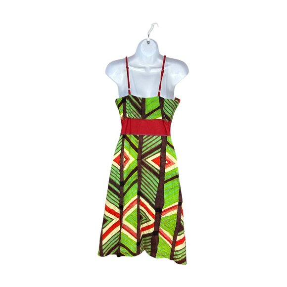 Desigual Multicolor Babydoll Strappy Sundress Dress Size M Artsy Novelty Print - Picture 5 of 7